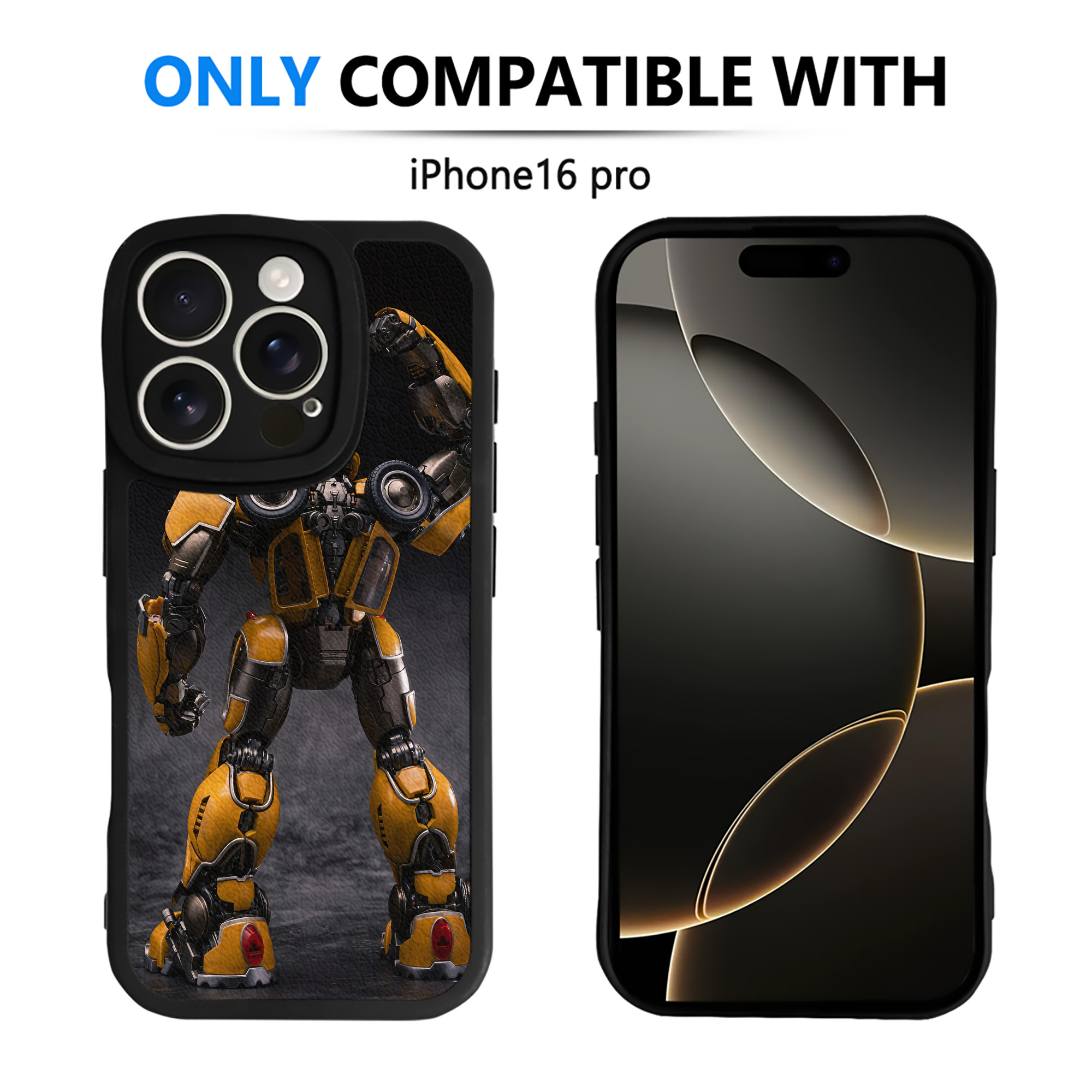 （画像用） Transformers トランスフォーマー 【iPhone 16シリーズ対応】シリコンスマホケース（レザー調） 材質：シリコン